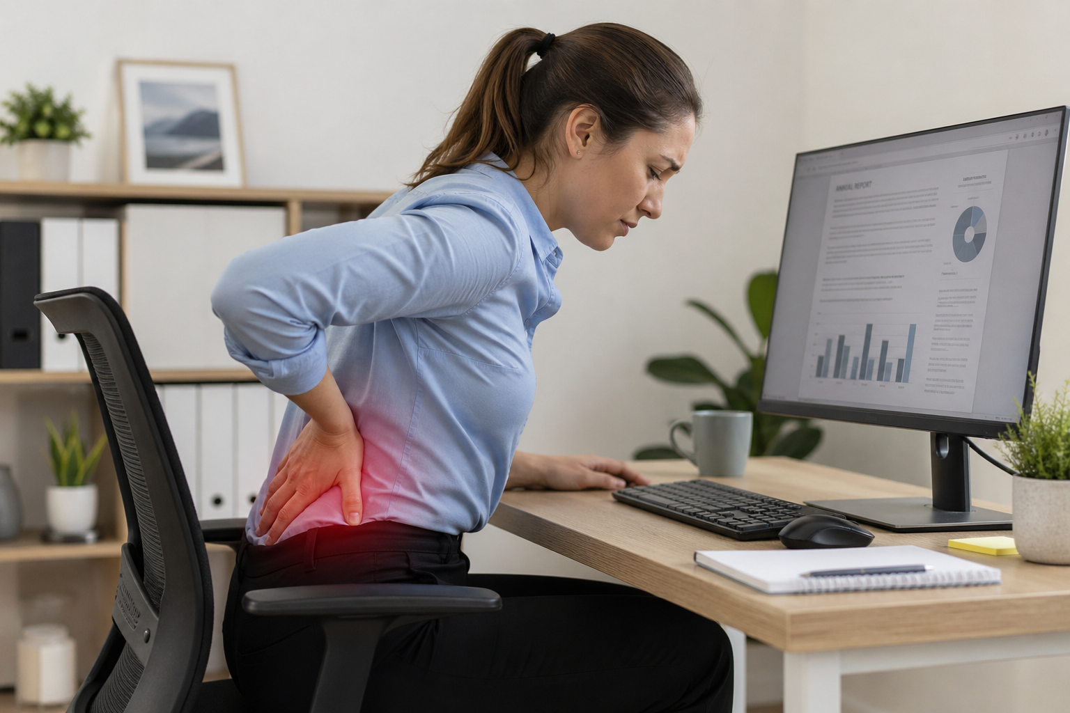 MALAS POSTURAS EN EL TRABAJO